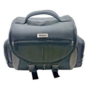 Nikon Camera Carrying Case Black Padded Zippered Pockets